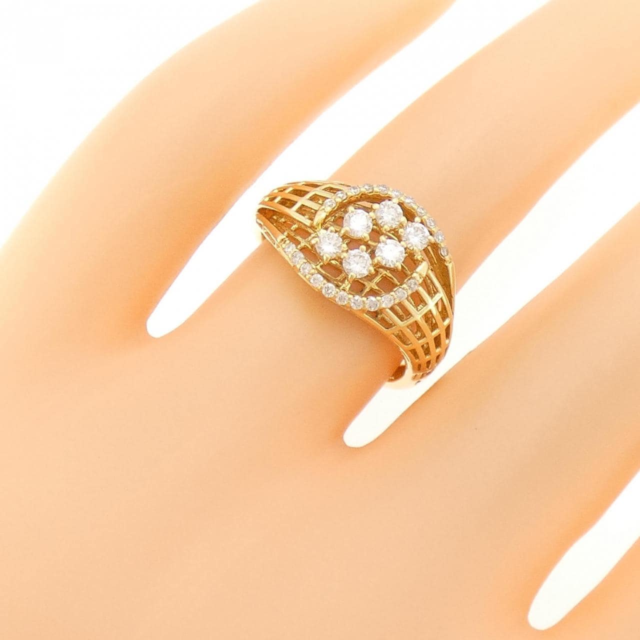 K18YG ダイヤモンド リング 0.33CT
