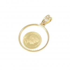 K18YG(枠) コイン ペンダント