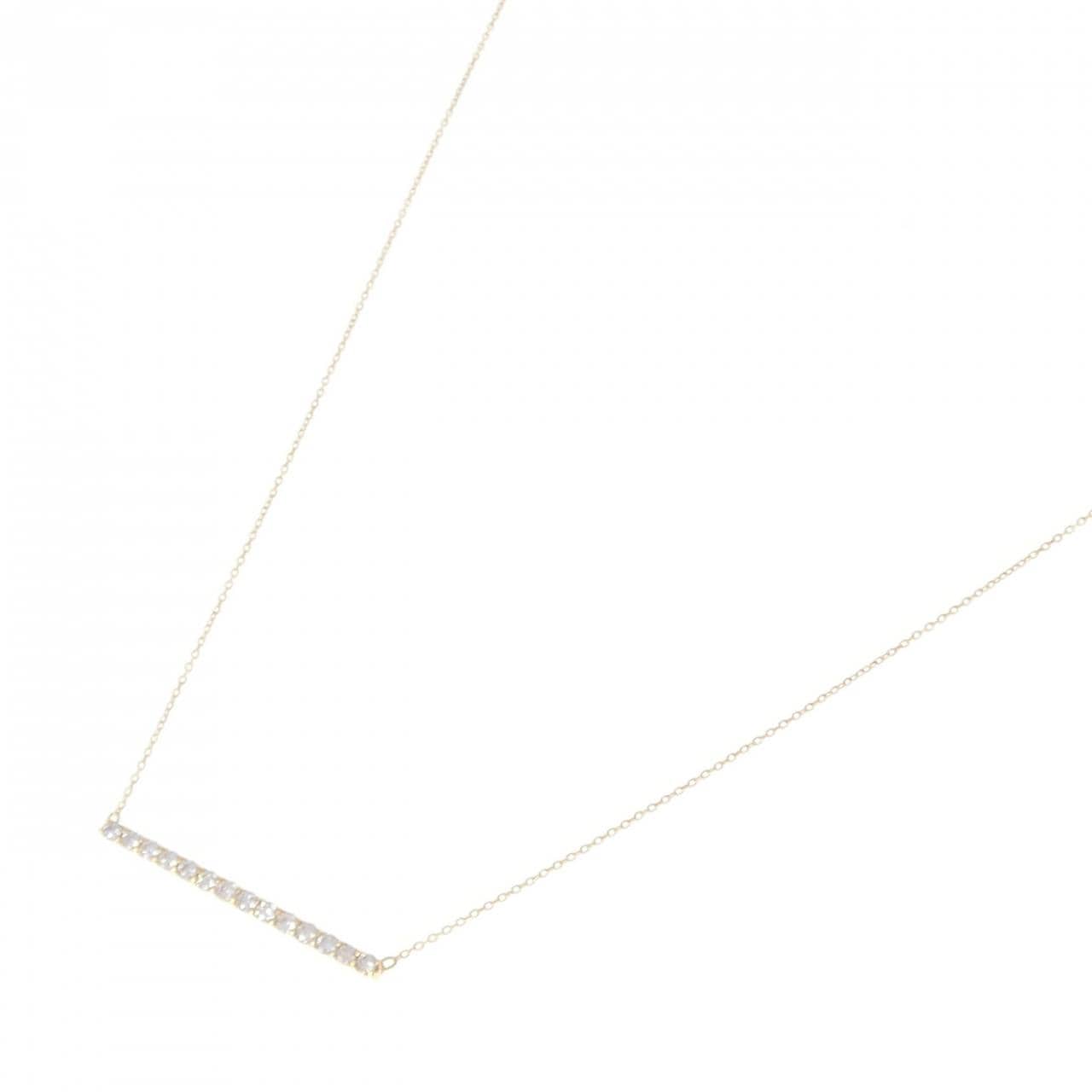 K18YG ダイヤモンド ネックレス 0.28CT