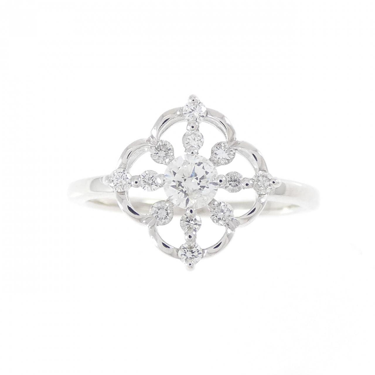 K18WG ダイヤモンド リング 0.30CT