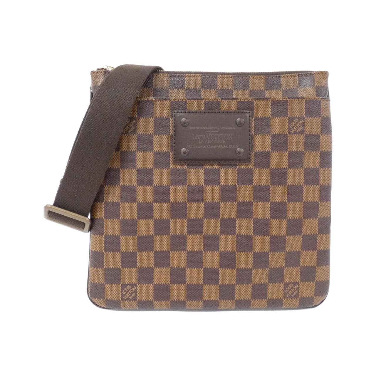 LOUIS VUITTON Damier Pochette Plat 布魯克林 N41100 單肩包