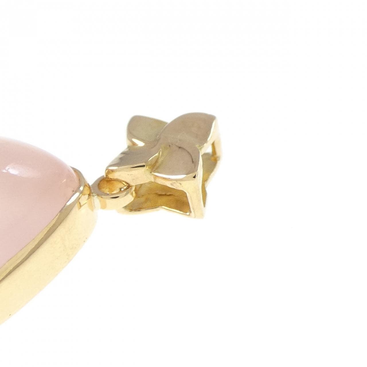 K18YG ローズクオーツ ペンダント