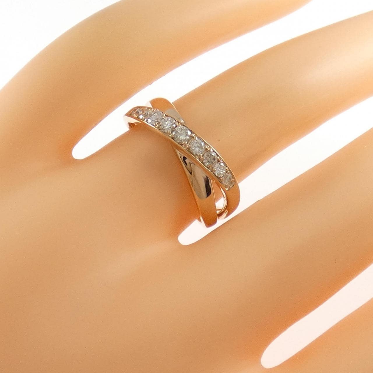 K18PG ダイヤモンド リング 0.30CT