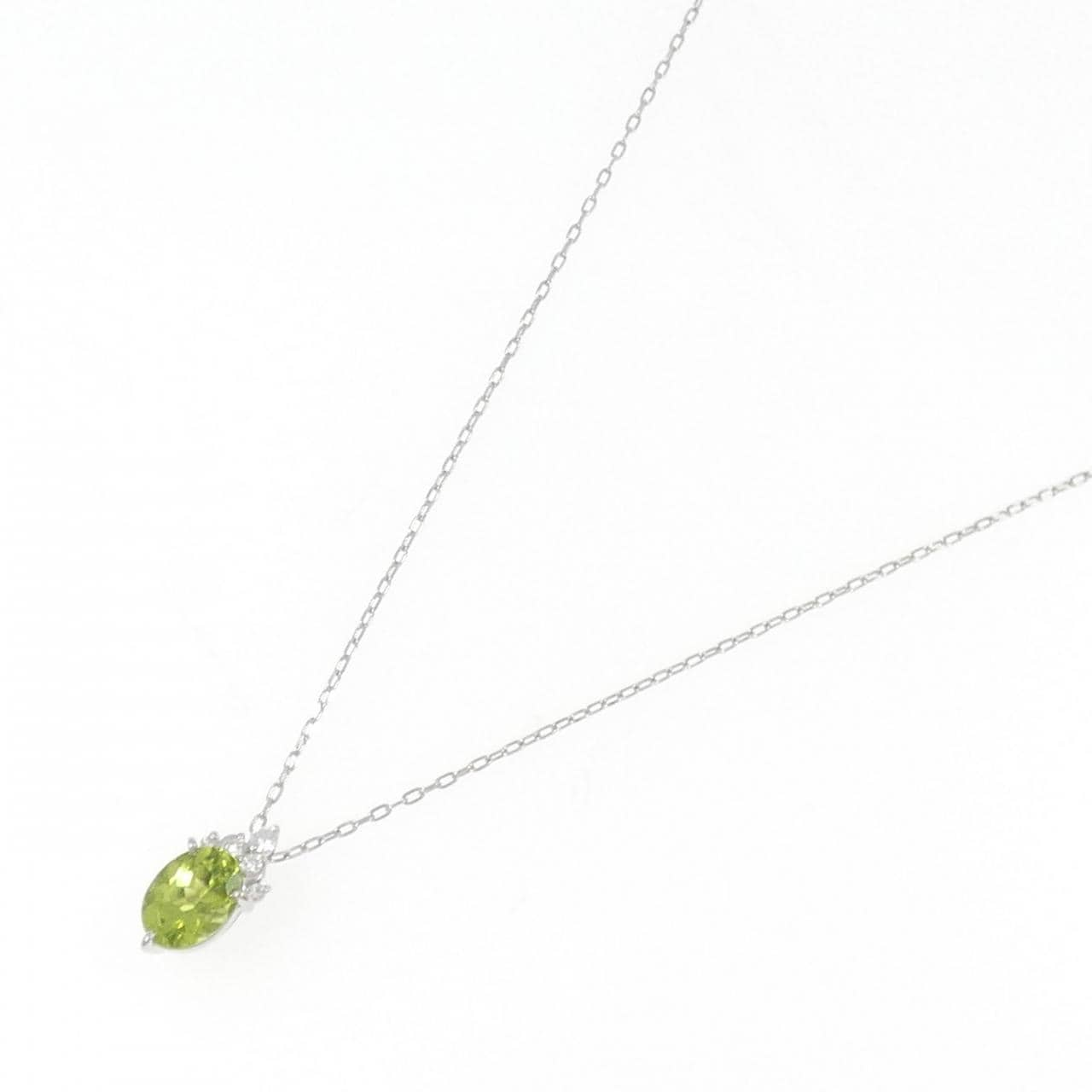 PT Peridot Necklace 1.38CT