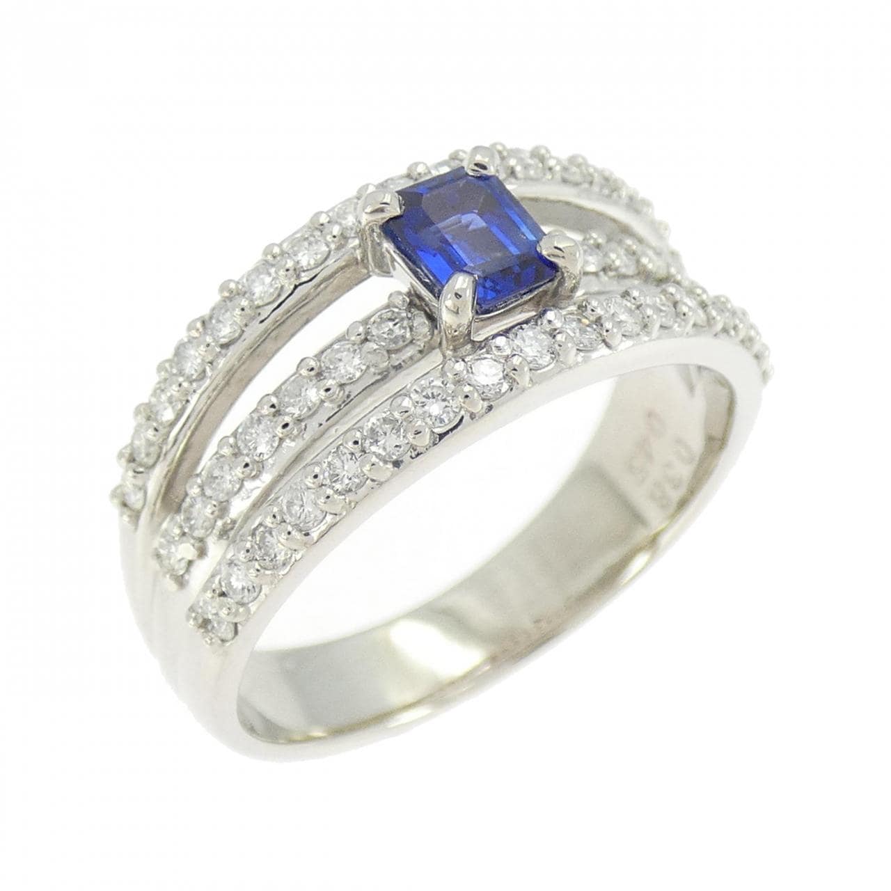 PT900 サファイヤ リング 0.38CT
