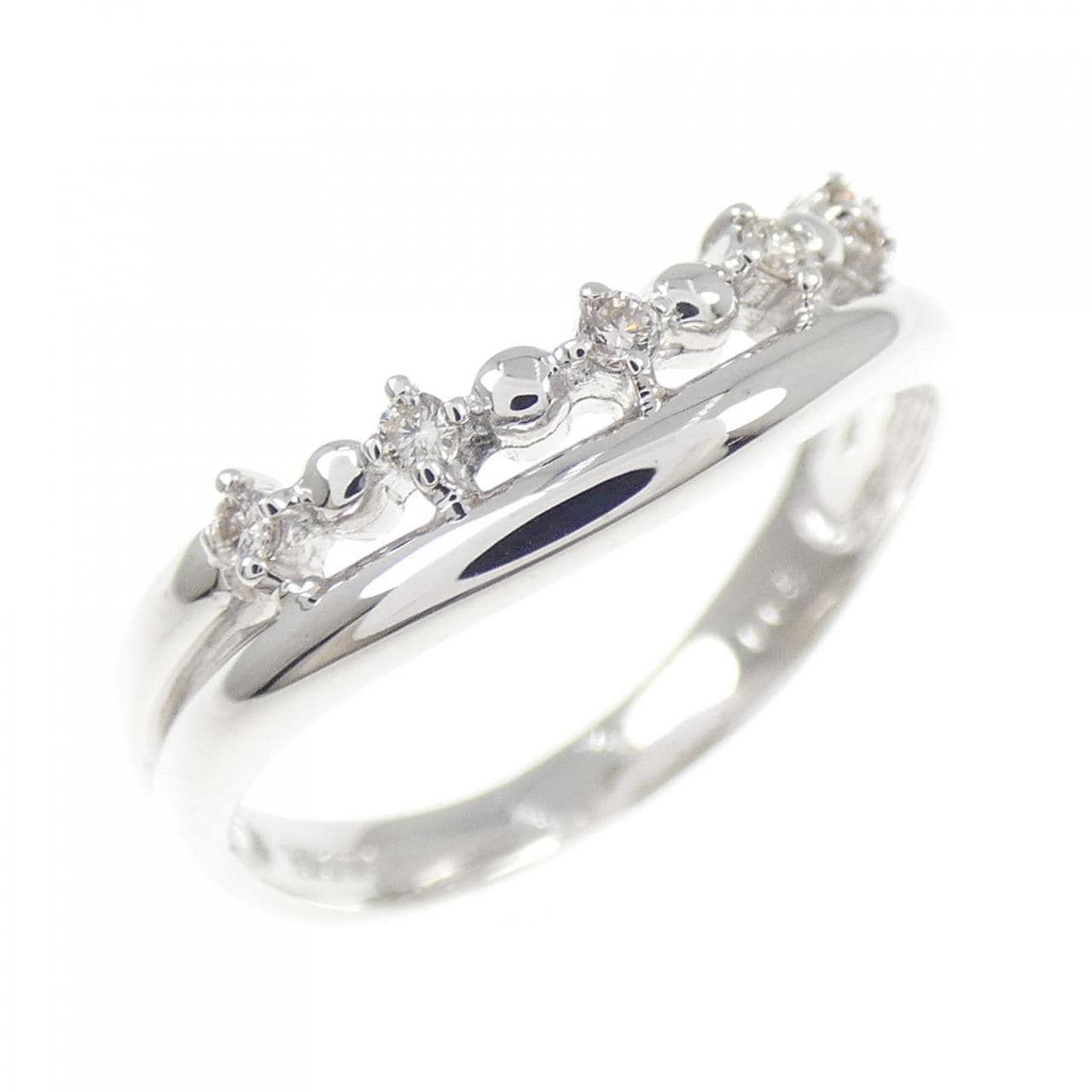 K10WG ダイヤモンド リング 0.05CT