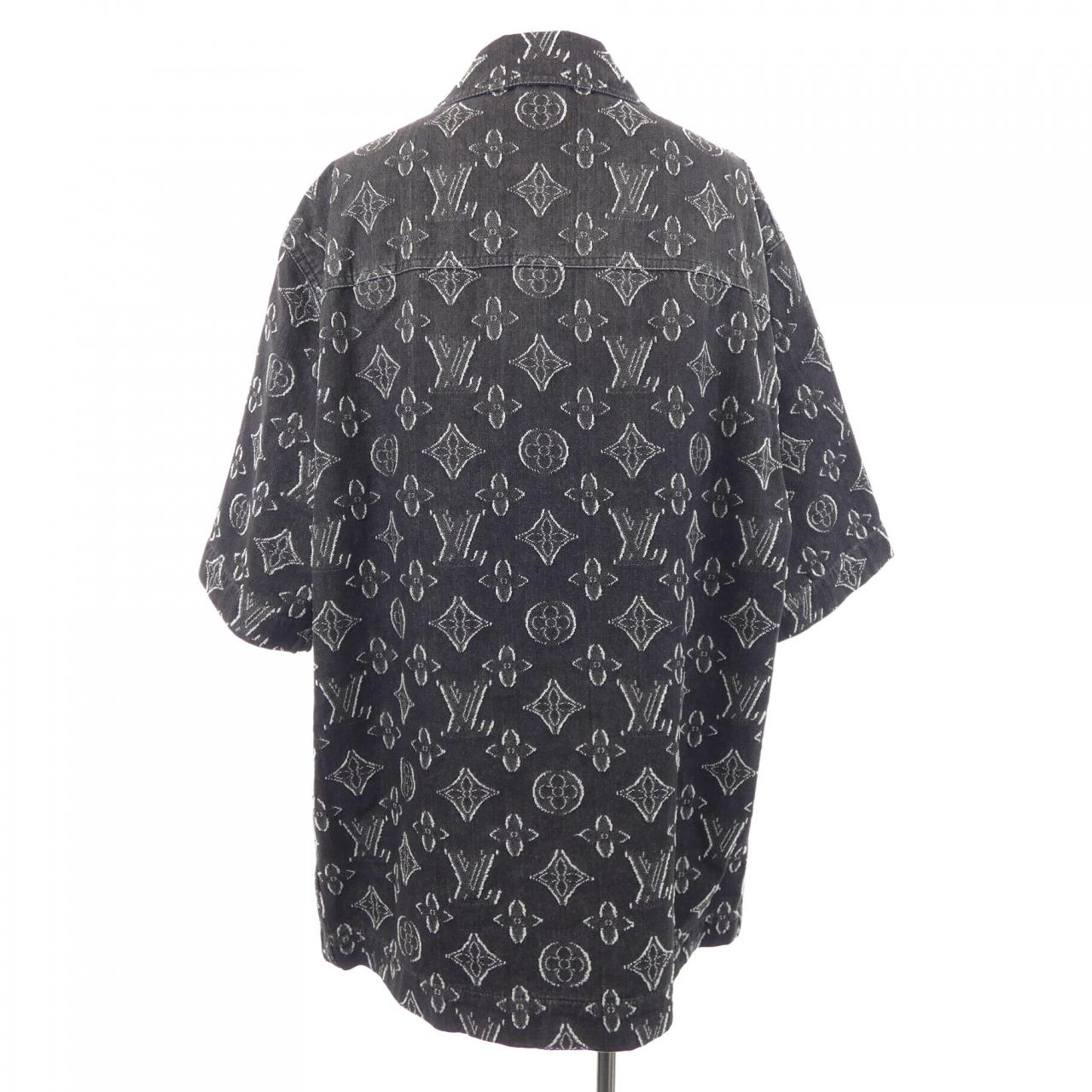 ルイヴィトン LOUIS VUITTON モノグラムショートスリーブシャンブレーシャツ HPS73WARS S／Sシャツ