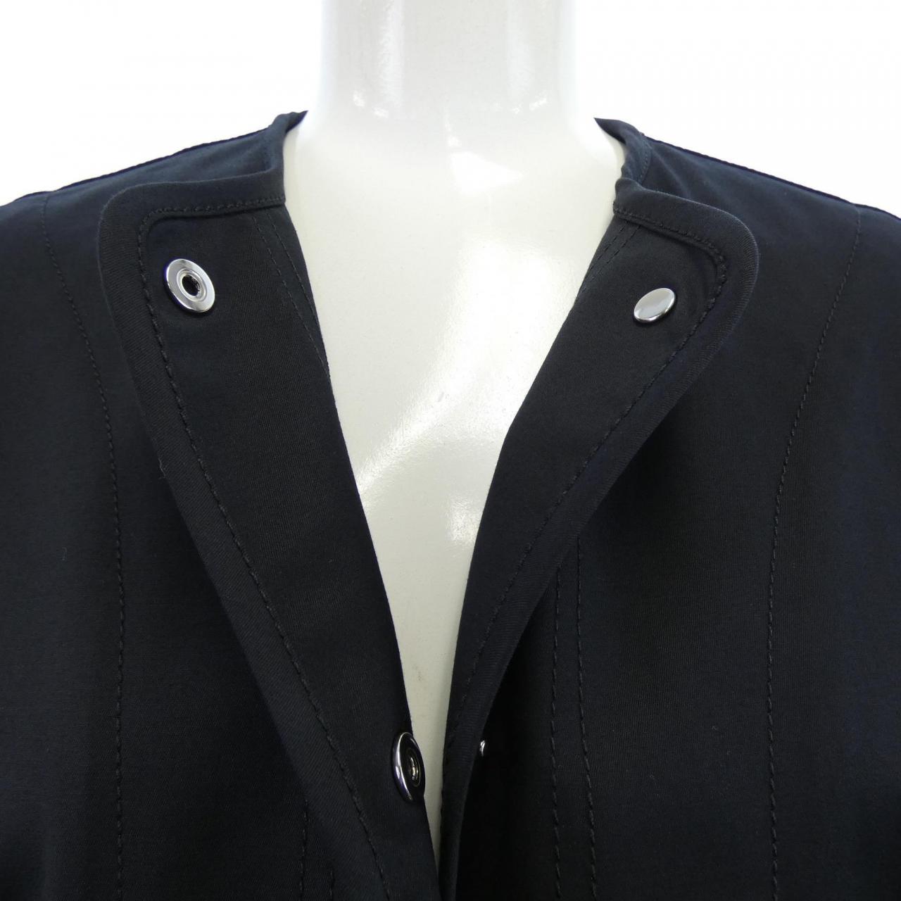 エルメス HERMES JACKET WITH EQUESTRIAN DETAILS 5E0163DQ ノーカラージャケット