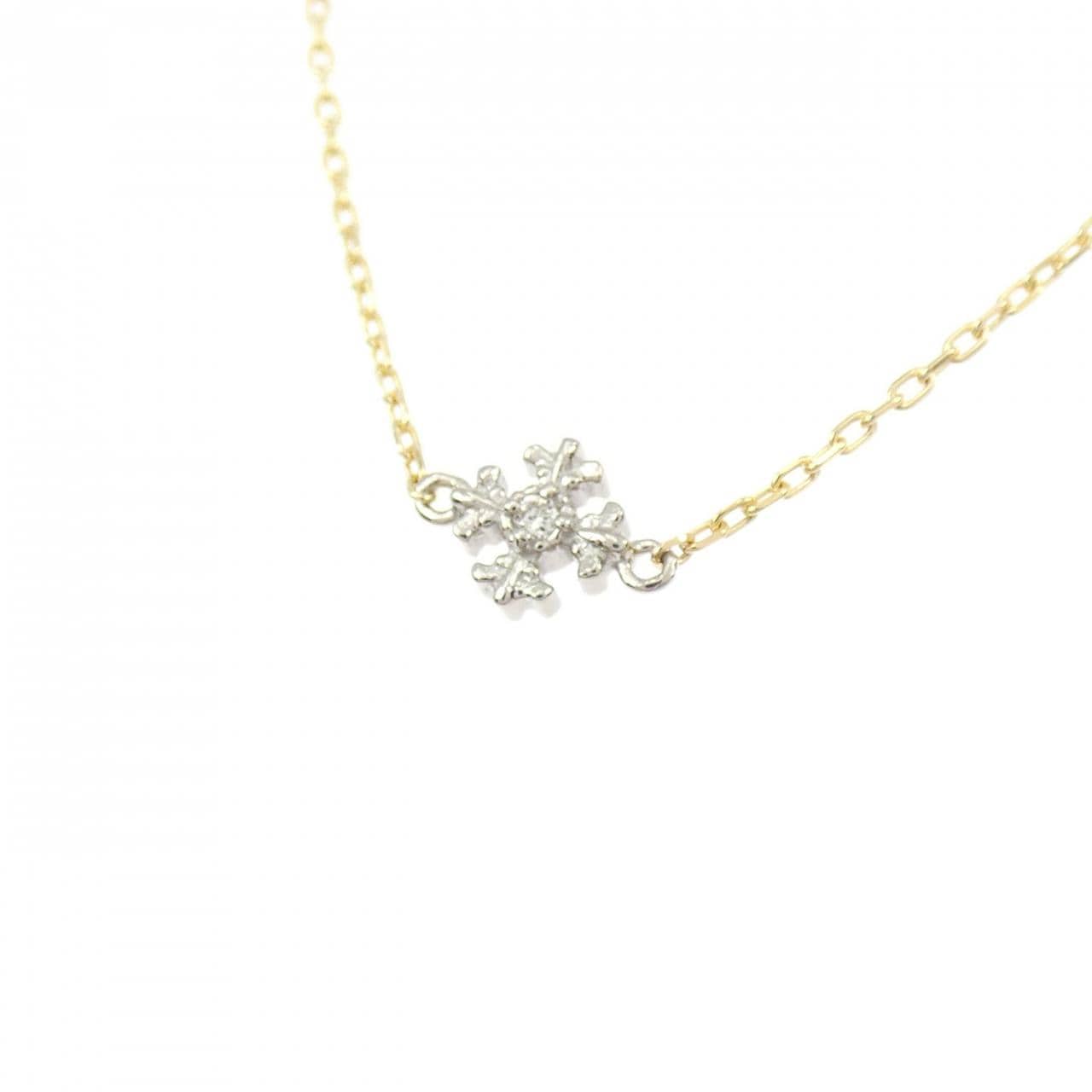 アガット ダイヤモンド ネックレス 0.02CT