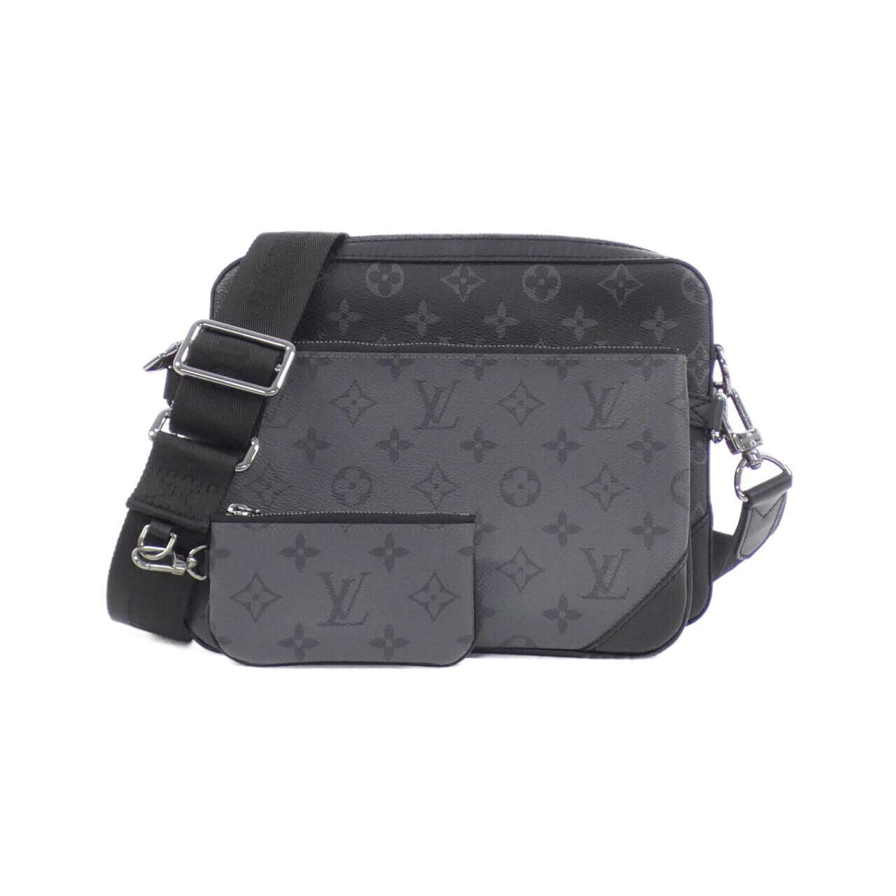 LOUIS VUITTON Monogram Eclipse Reverse Trio 邮差包 M69443 单肩包