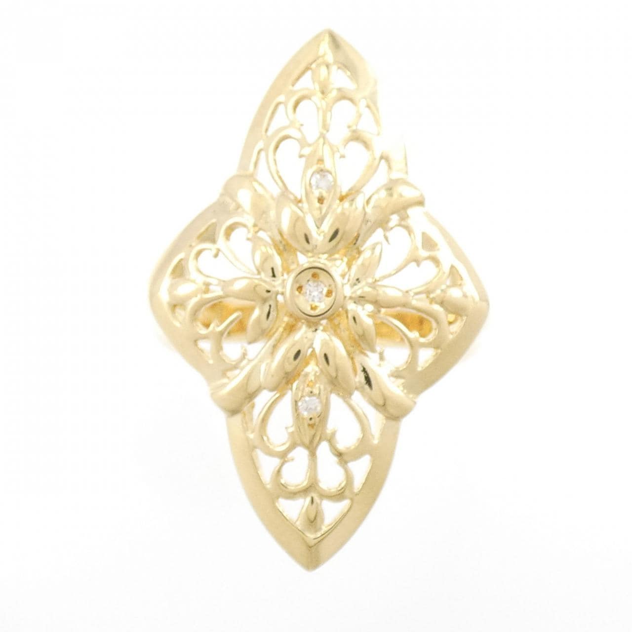 K18YG ダイヤモンド リング 0.03CT