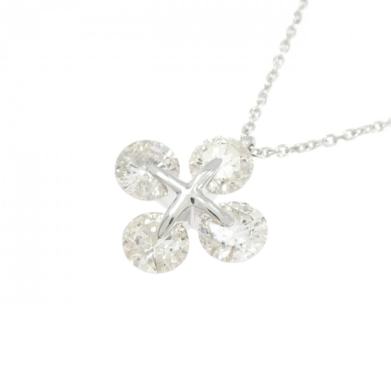 PT900/PT850 ダイヤモンド ネックレス 1.00CT