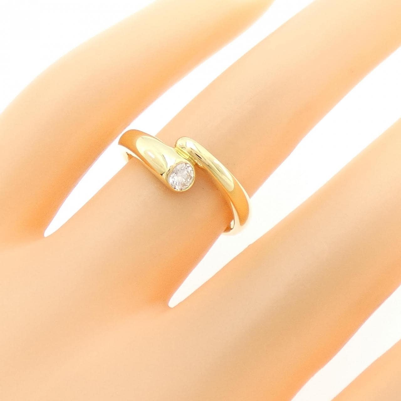 K18YG ダイヤモンド リング 0.17CT