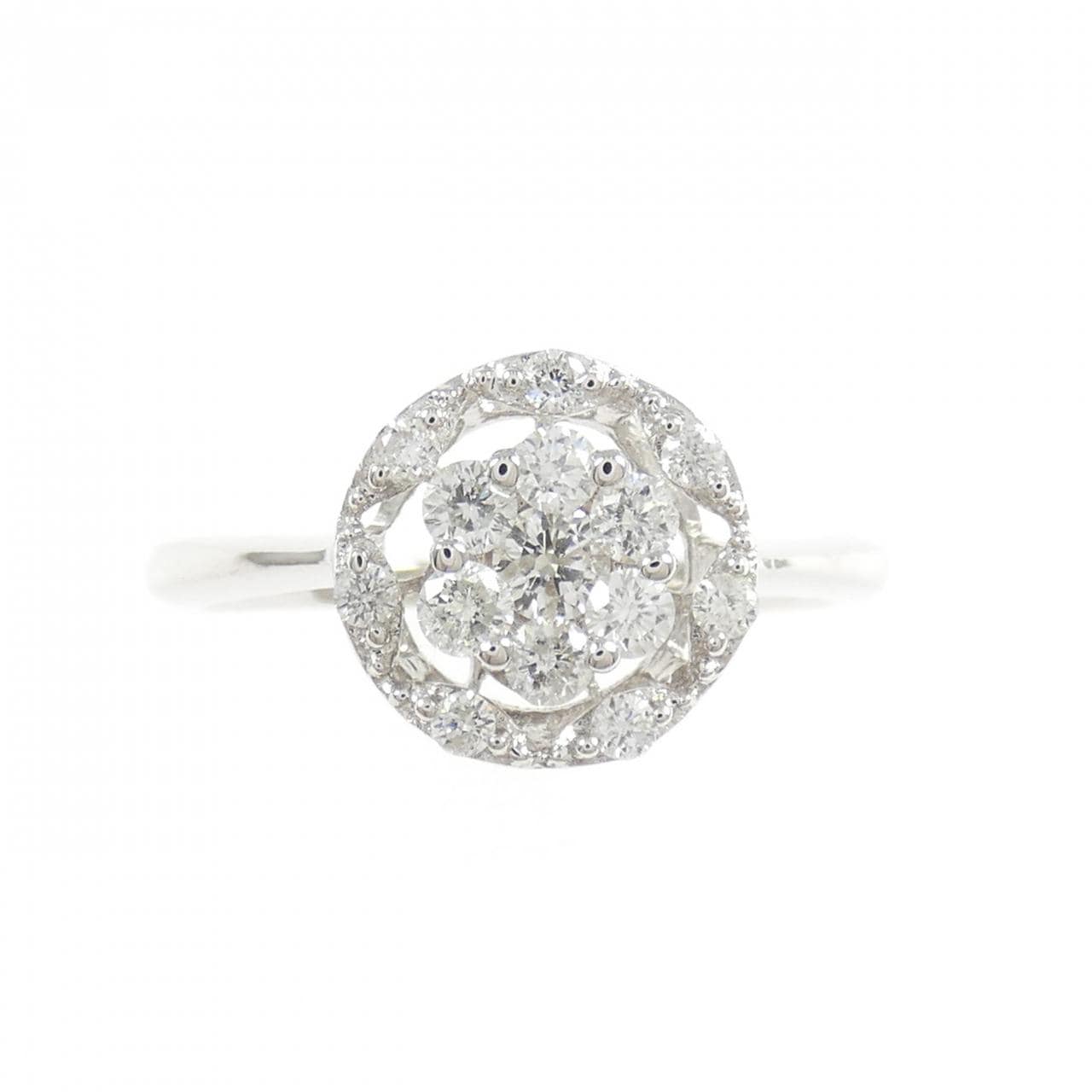 K18WG ダイヤモンド リング 0.40CT