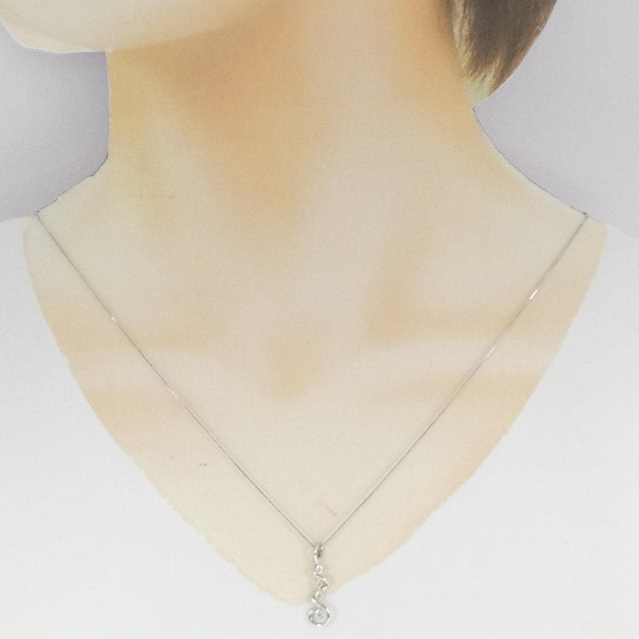 PT950/PT850 ダイヤモンド ネックレス 0.12CT