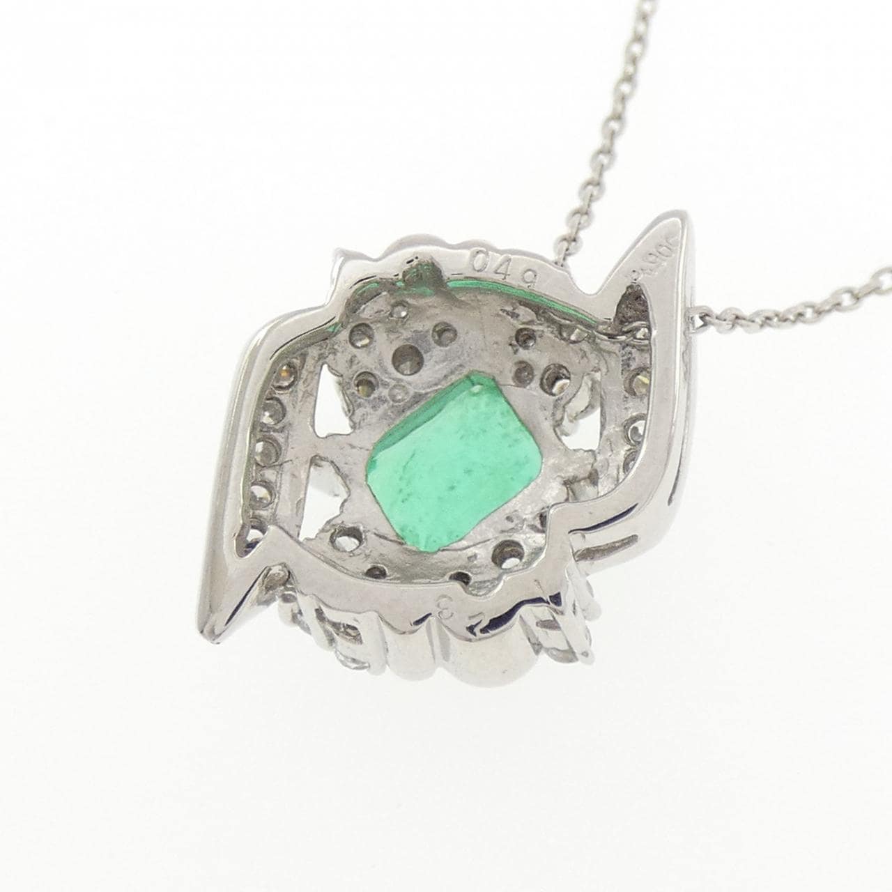 PT900/PT850 エメラルド ネックレス 1.23CT
