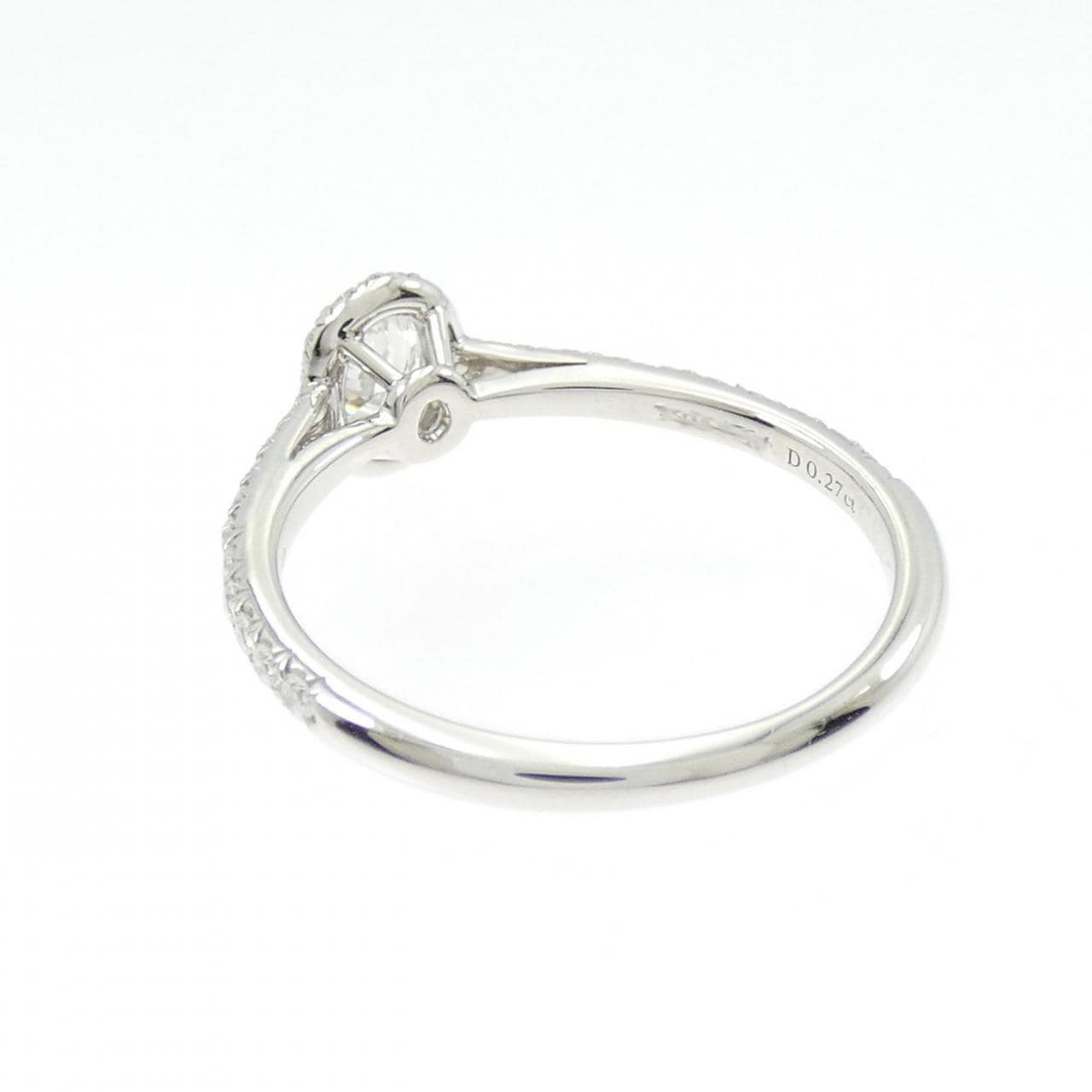 ティファニー ソレスト オーバル リング 0.27CT E VVS1 オーバルカット