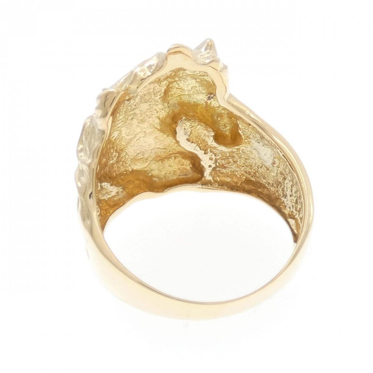 K18YG ホース リング