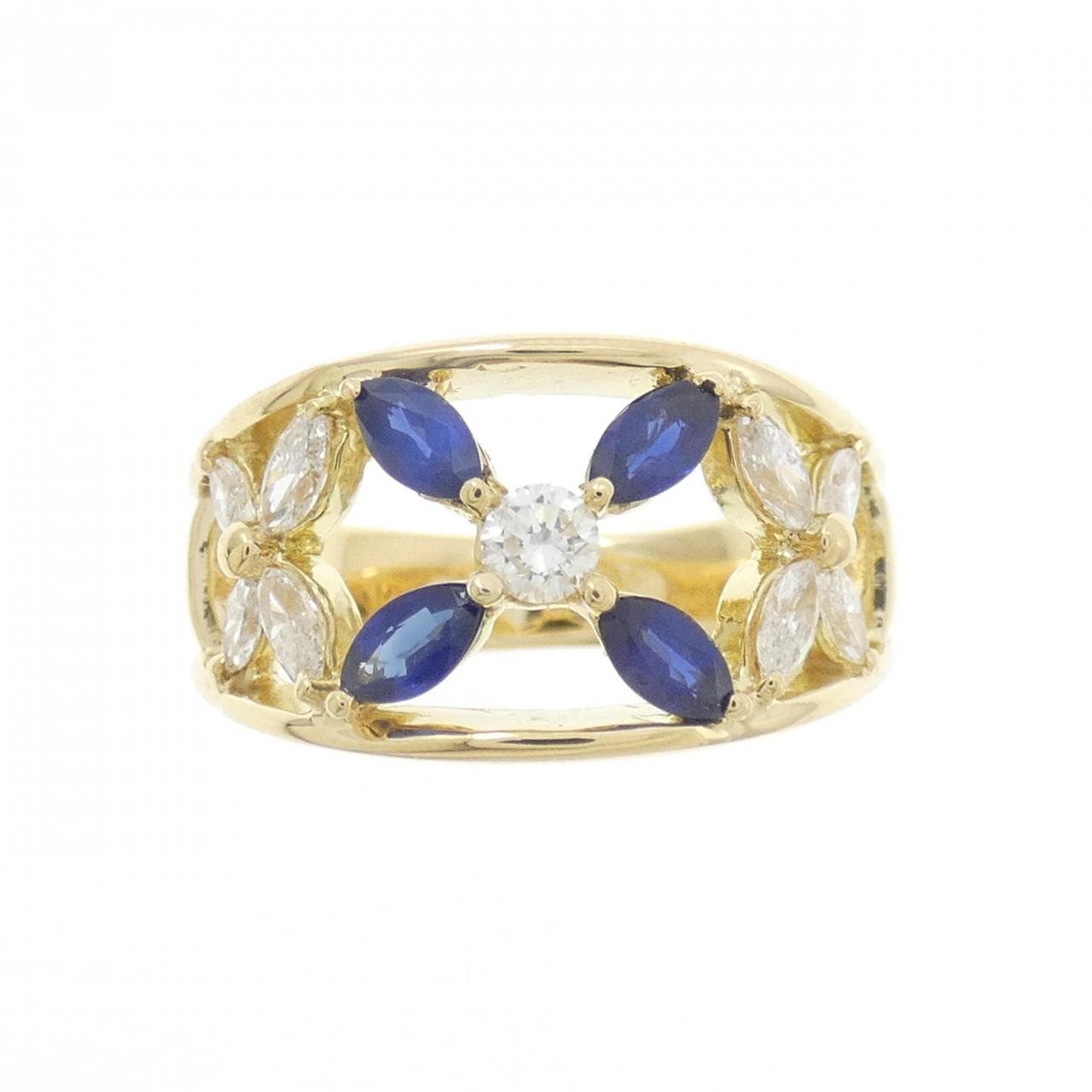 K18YG サファイヤ リング 0.70CT