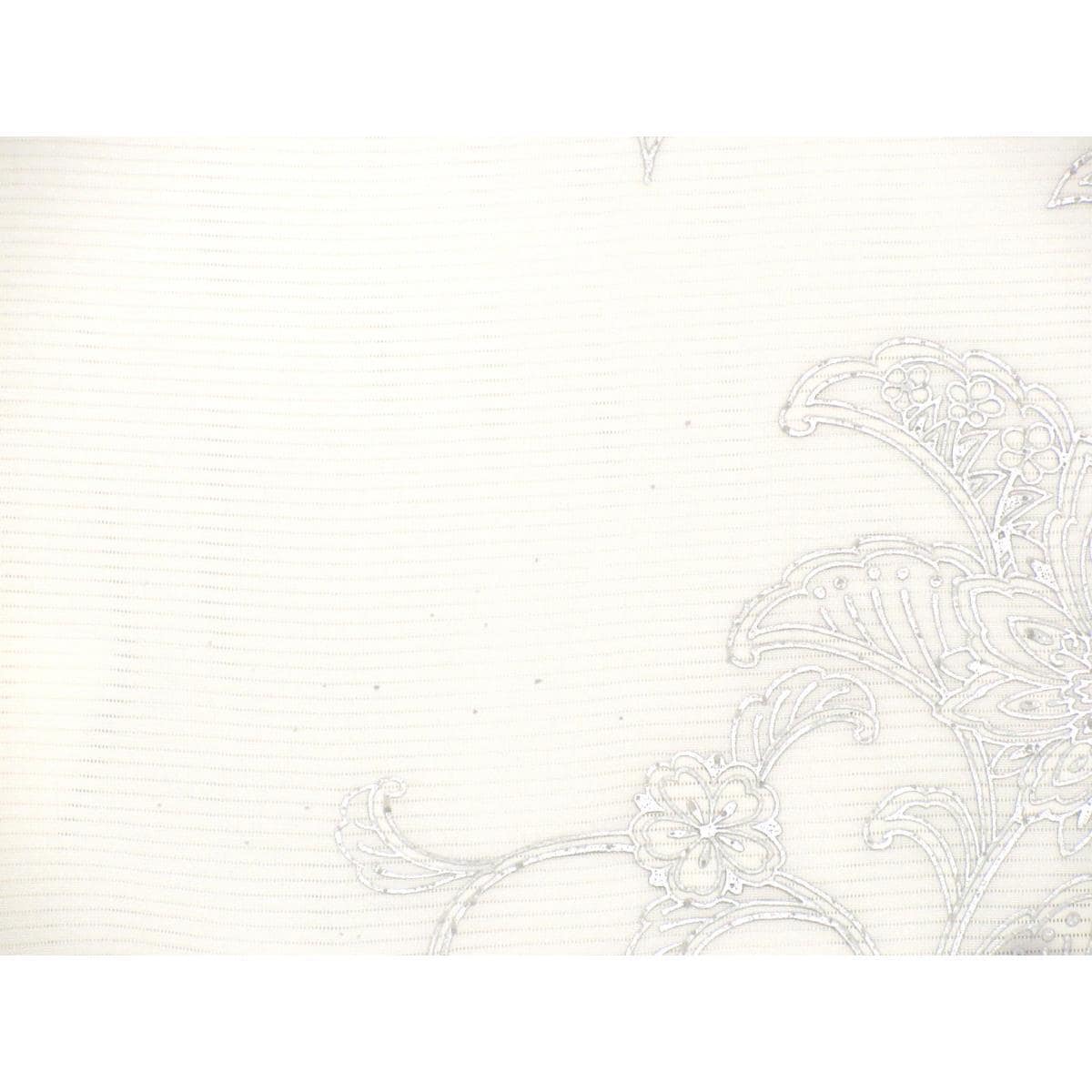 【未使用品】単衣　絽織訪問着　銀彩加工