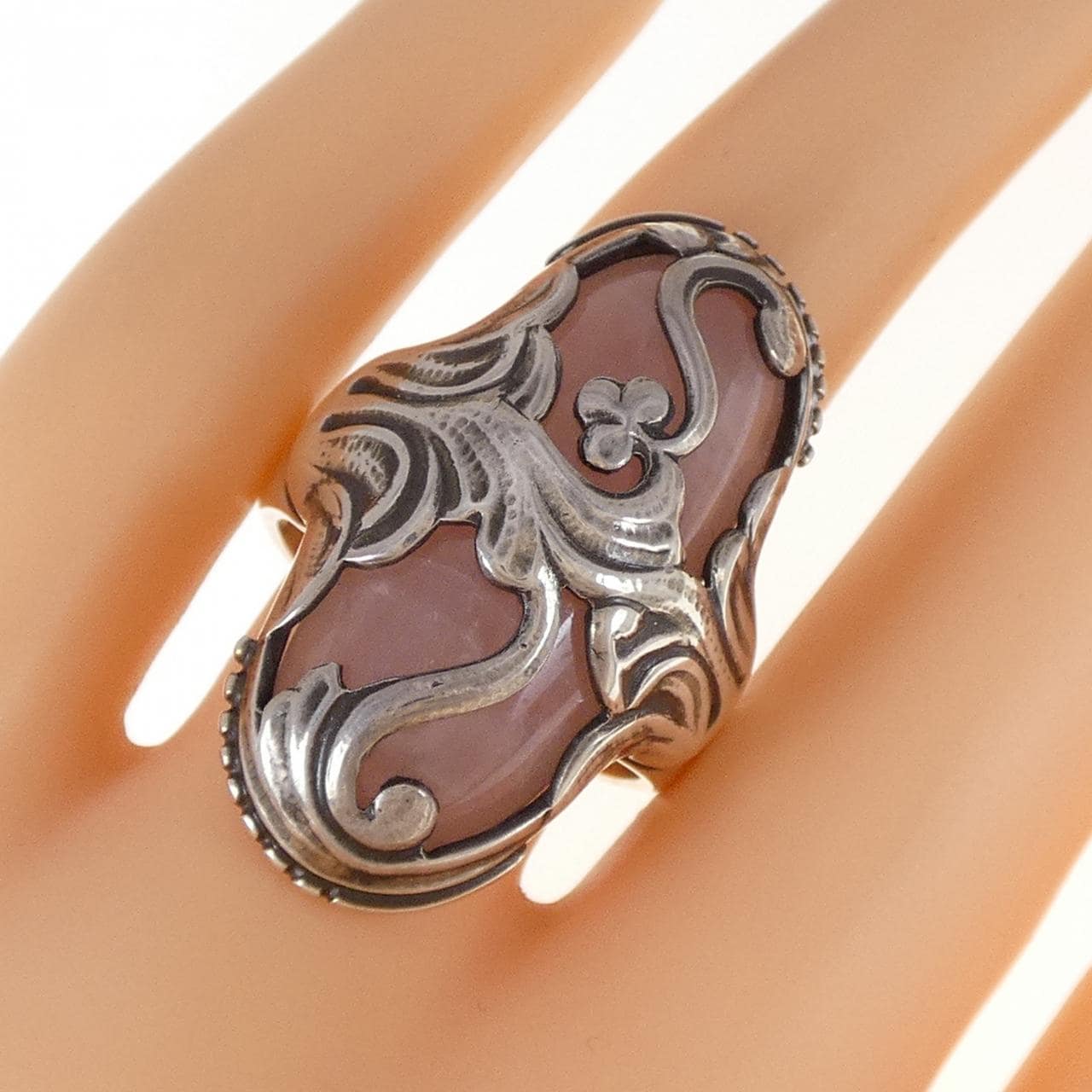 Georg Jensen rose Quartz ring
