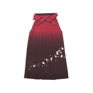 女袴　ボカシ刺繍　紐下９９ｃｍ