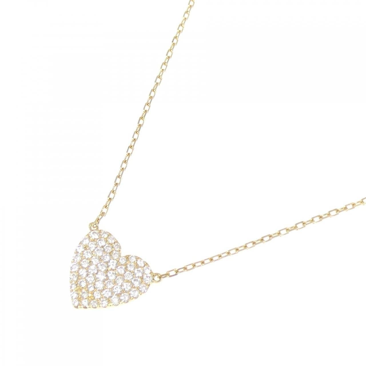アーカー ハート パヴェ ミディ ネックレス 0.25CT