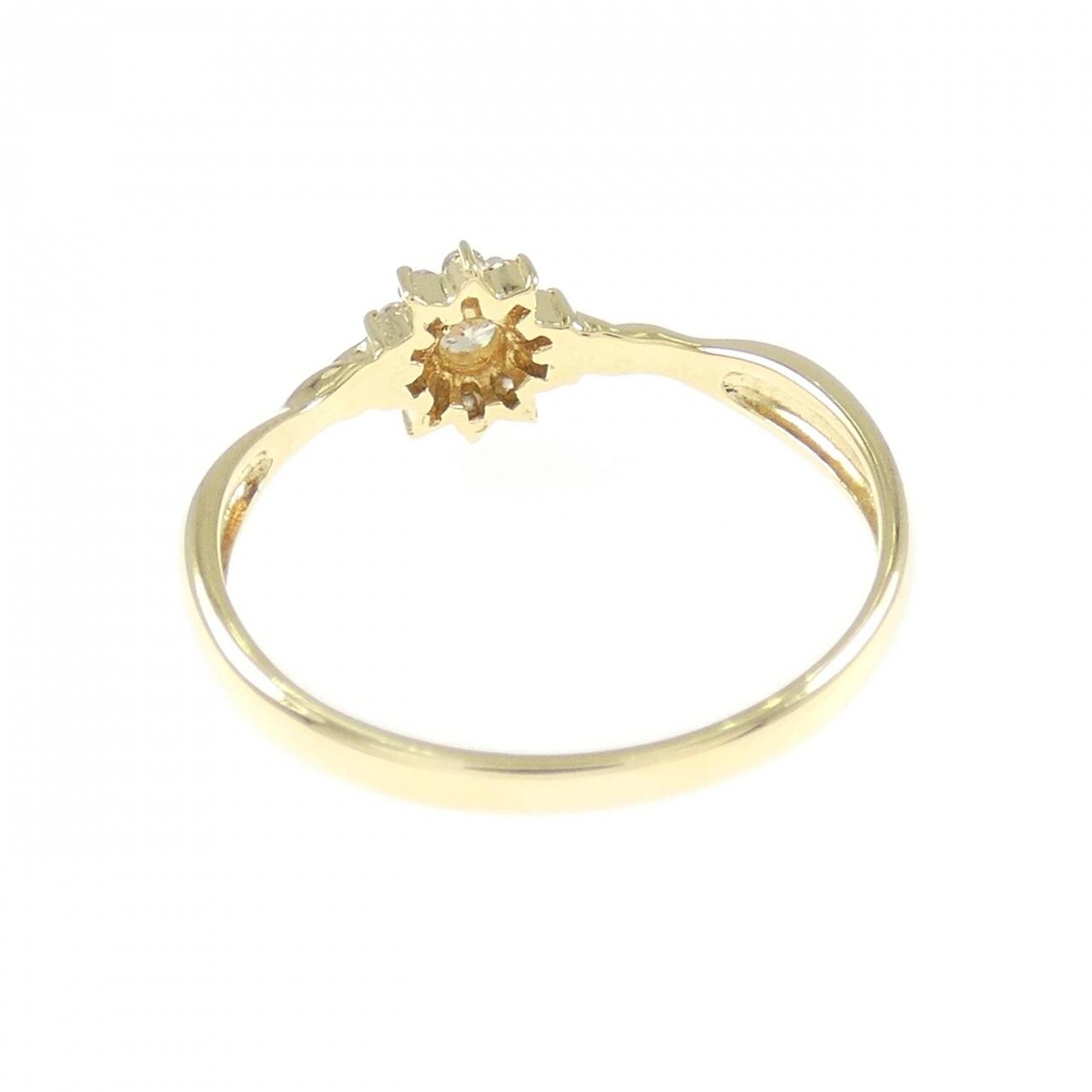 K18YG ダイヤモンド リング 0.19CT