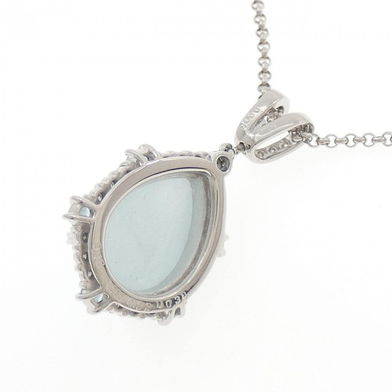 PT900/PT850 アクアマリン ネックレス 9.50CT