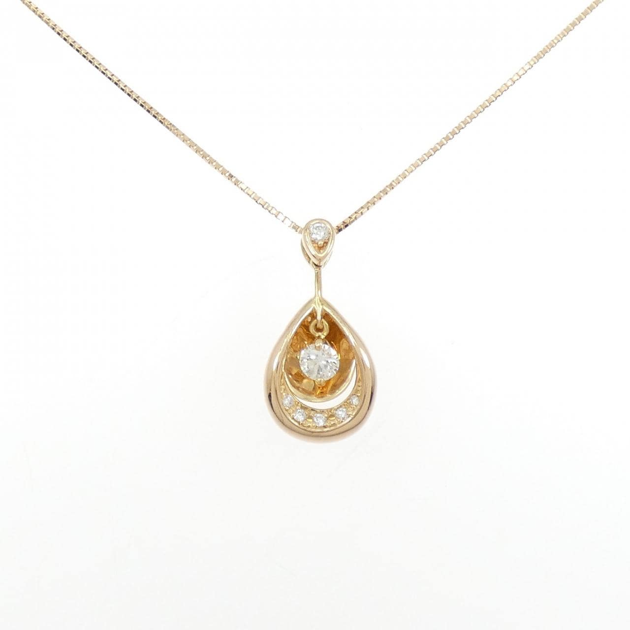 K18PG ダイヤモンド ネックレス 0.174CT