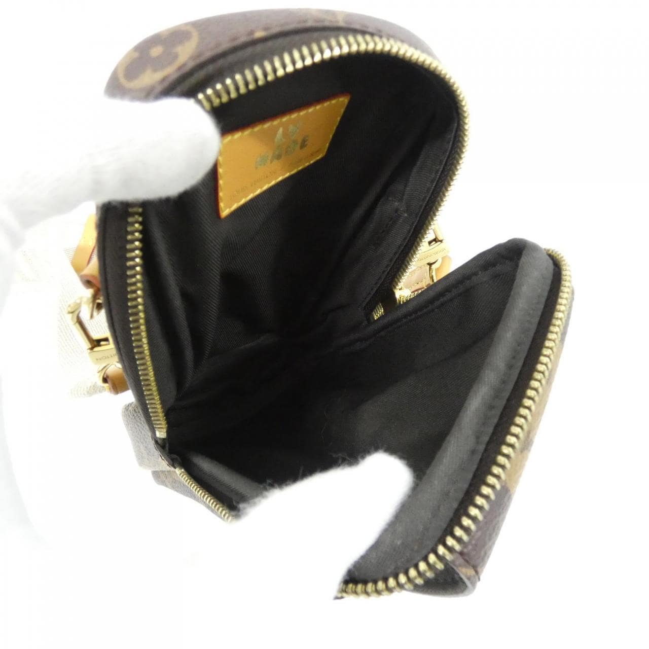 ルイヴィトン モノグラム ストライプ(LVスクエアード) ダブル フォン ポーチ M81005 ショルダーバッグ