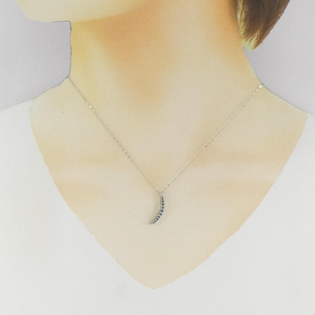 ジーエスティービー ダイヤモンド ネックレス 0.14CT