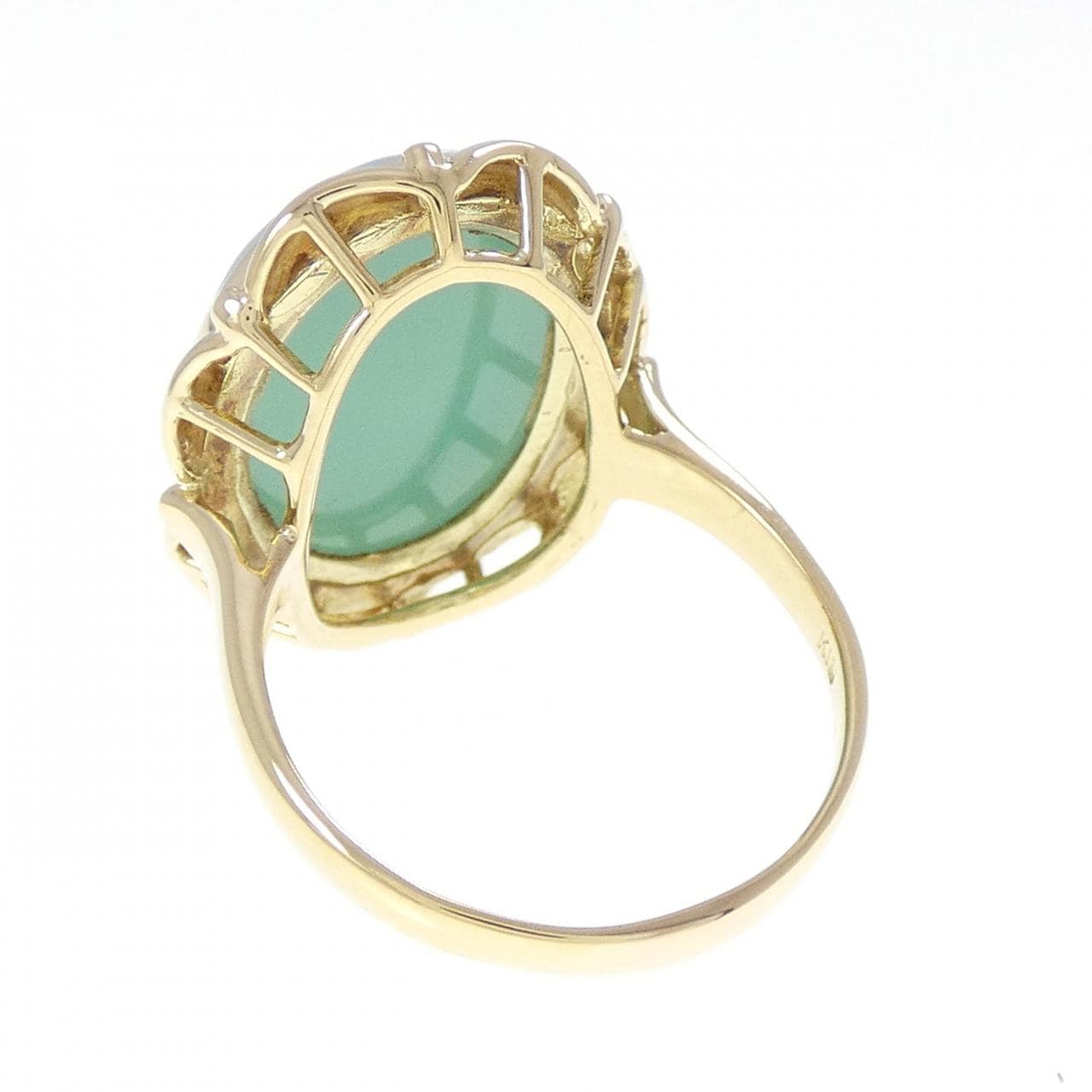 K18YG メノウカメオ リング