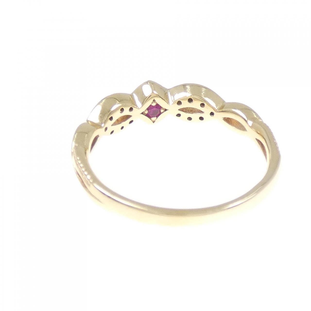 K10YG ダイヤモンド リング 0.11CT