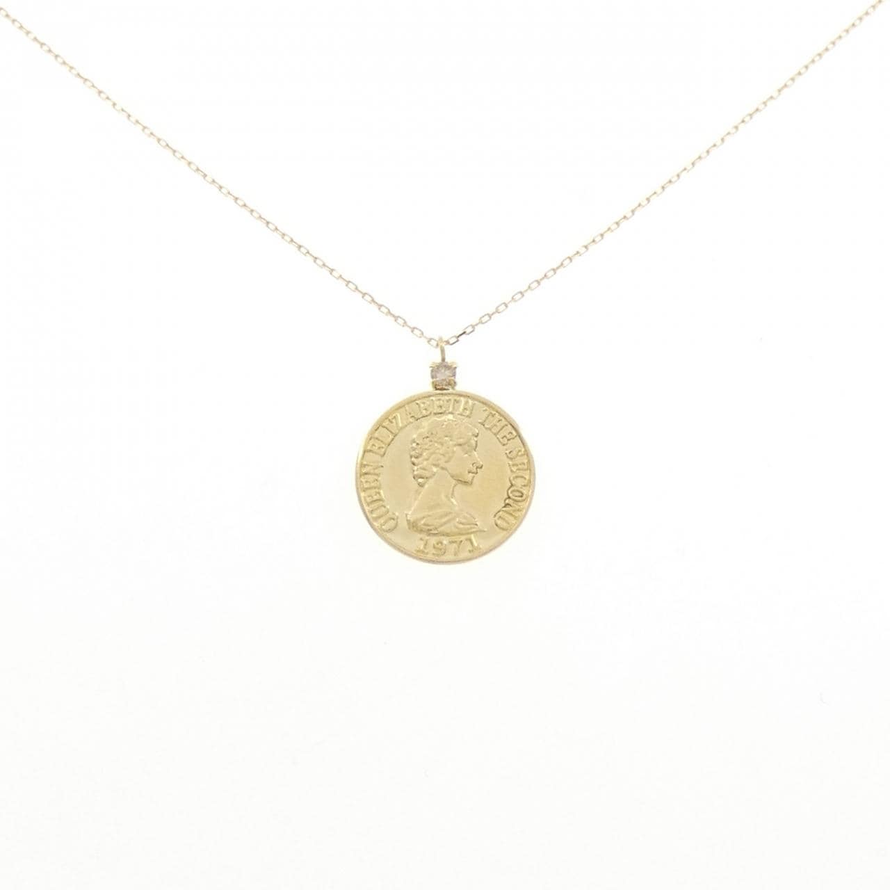 K18YG ダイヤモンド ネックレス 0.03CT