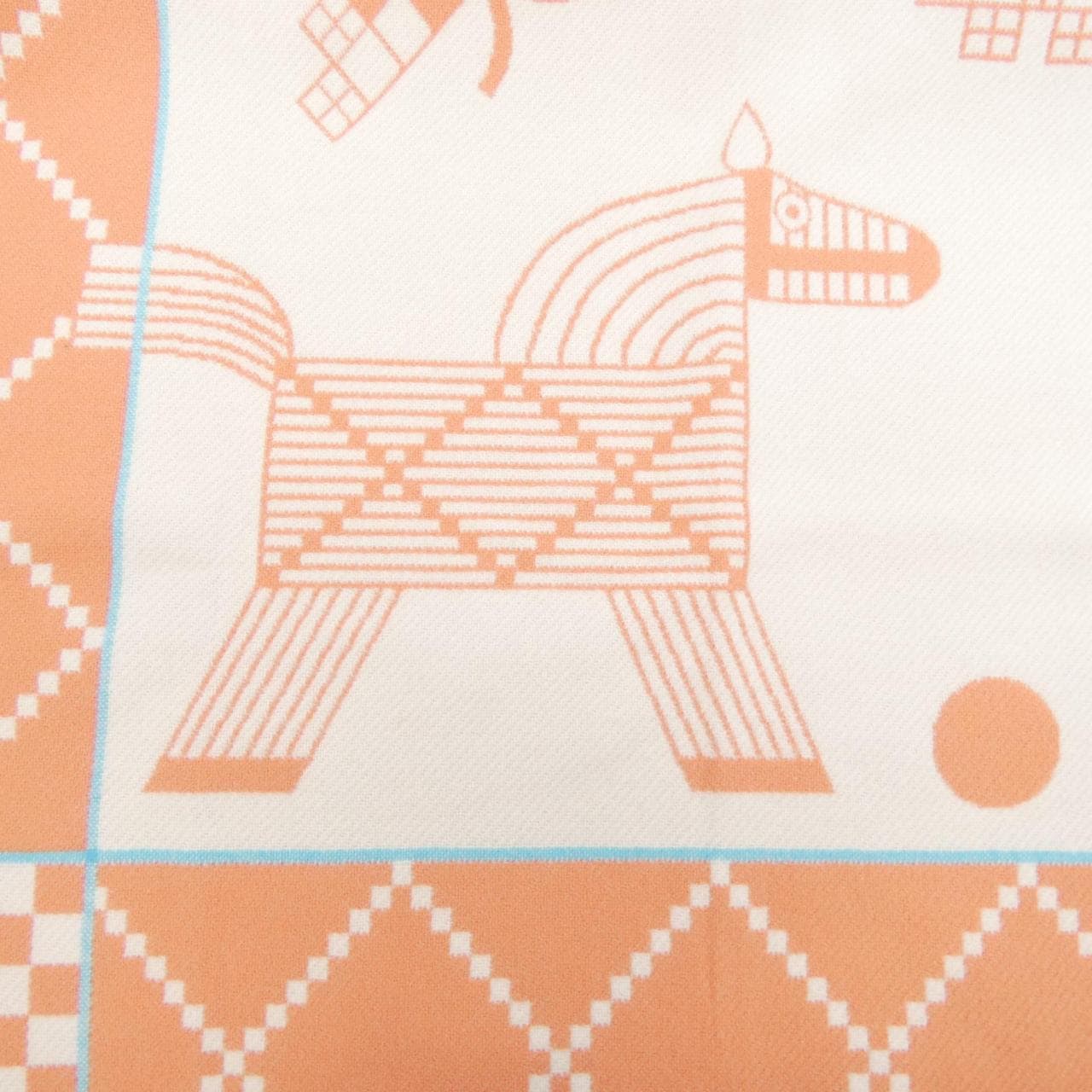 エルメス HERMES AVALON ANIMAUX H103819M ブランケット