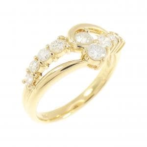 K18YG ダイヤモンド リング 0.54CT