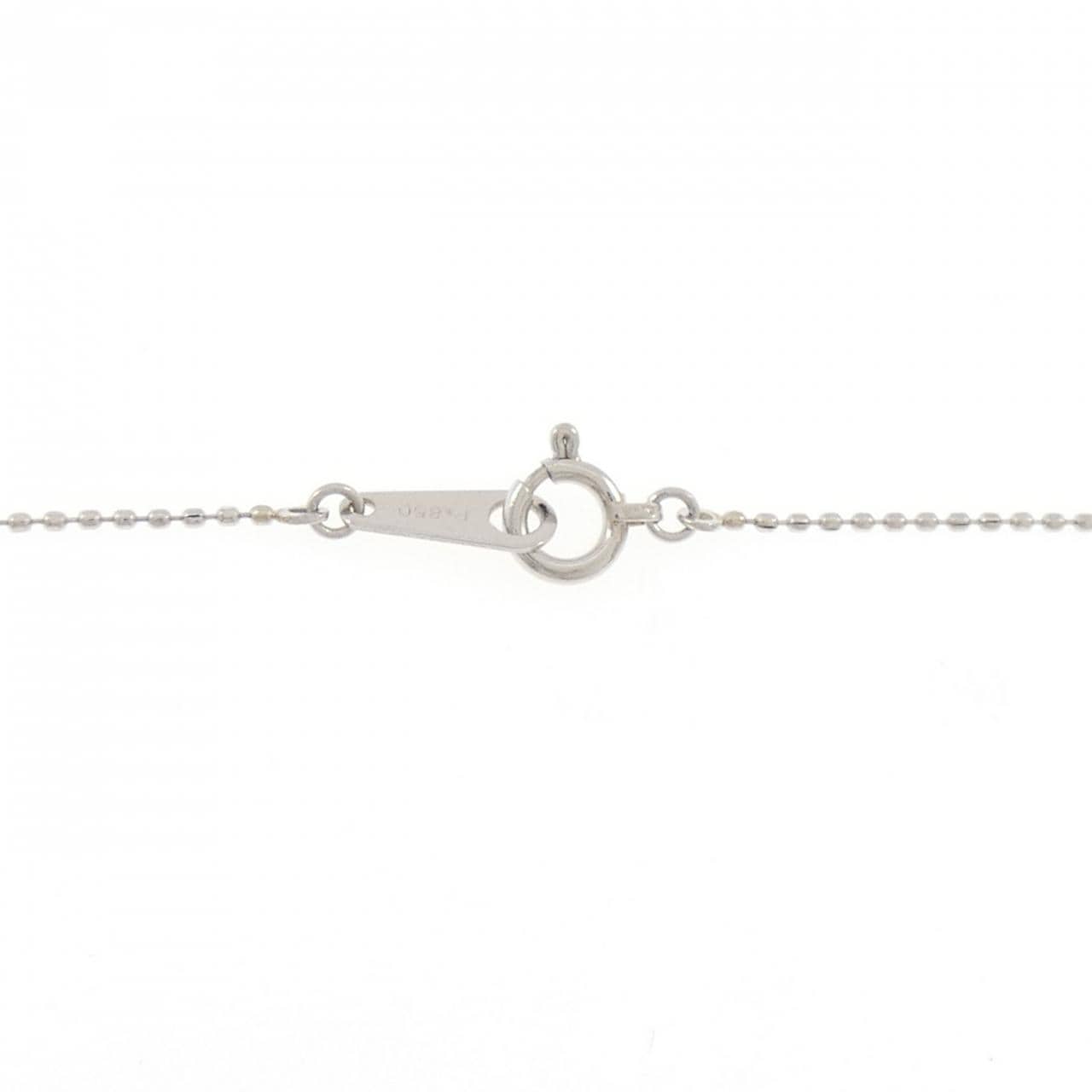 PT900/PT850 ハート ダイヤモンド ネックレス 0.10CT