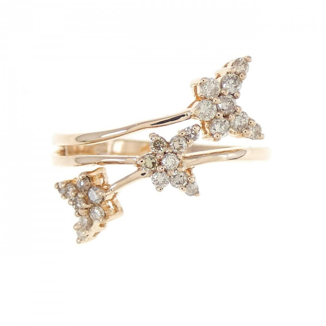 585PG butterfly Diamond ring