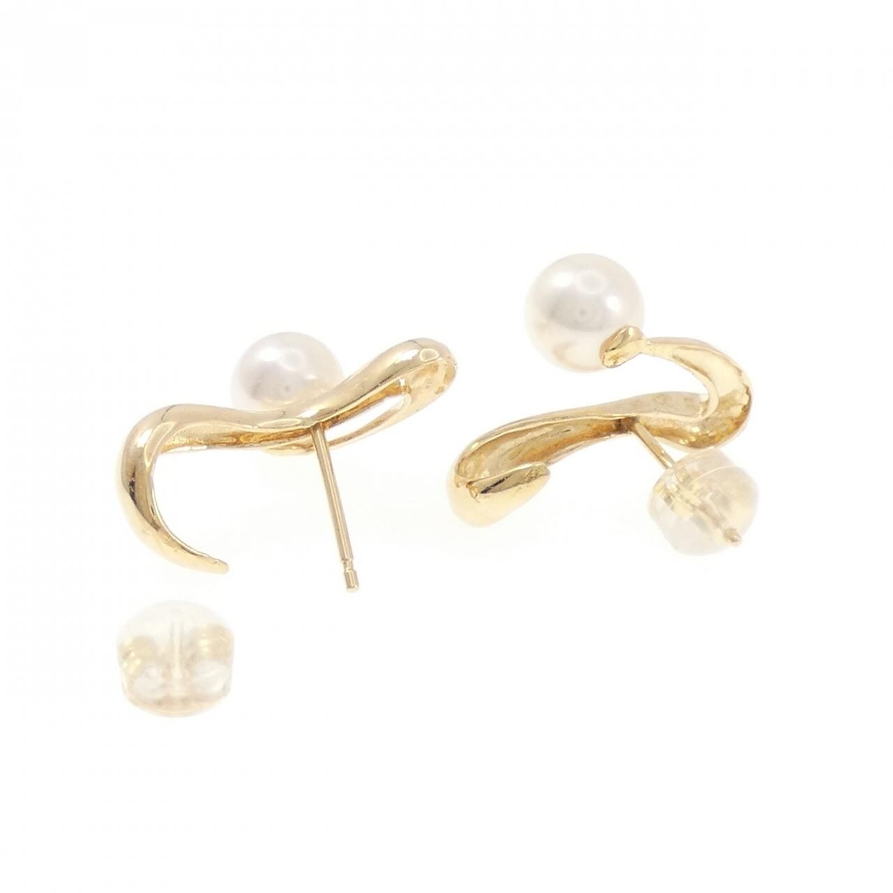 K18YG アコヤパール ピアス 6.5mm