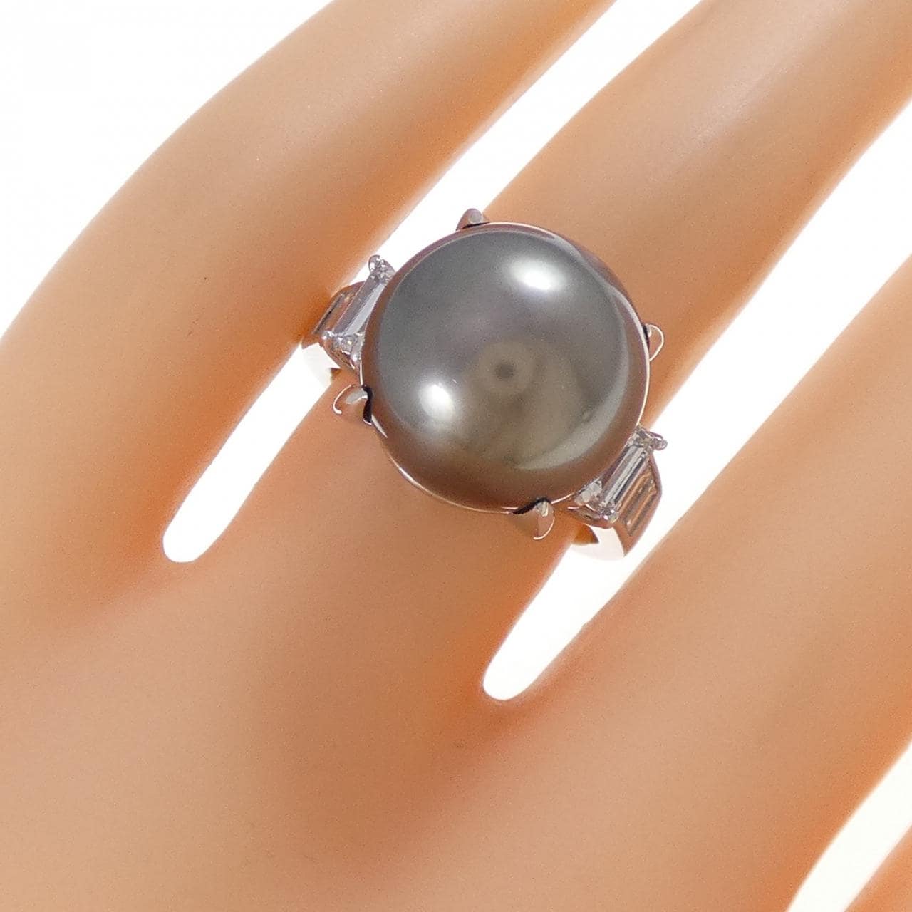 PT900 黒蝶パール リング 13.2mm