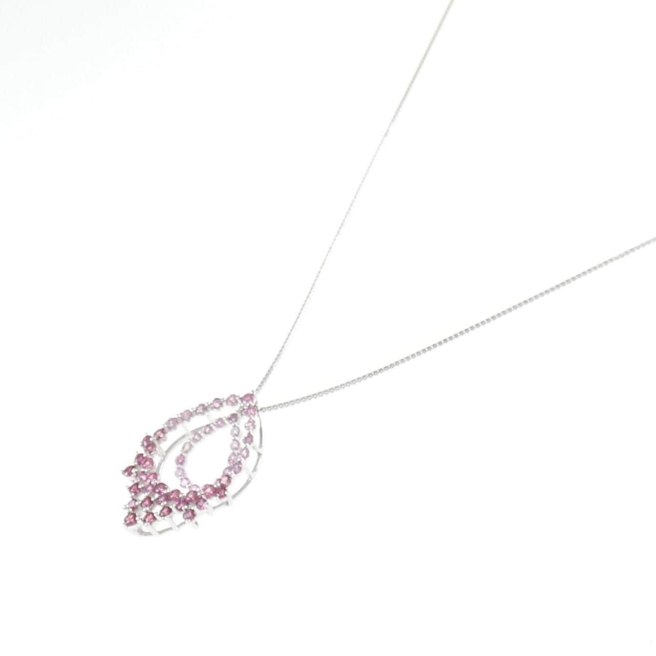 K18WG Spinel necklace 0.90CT
