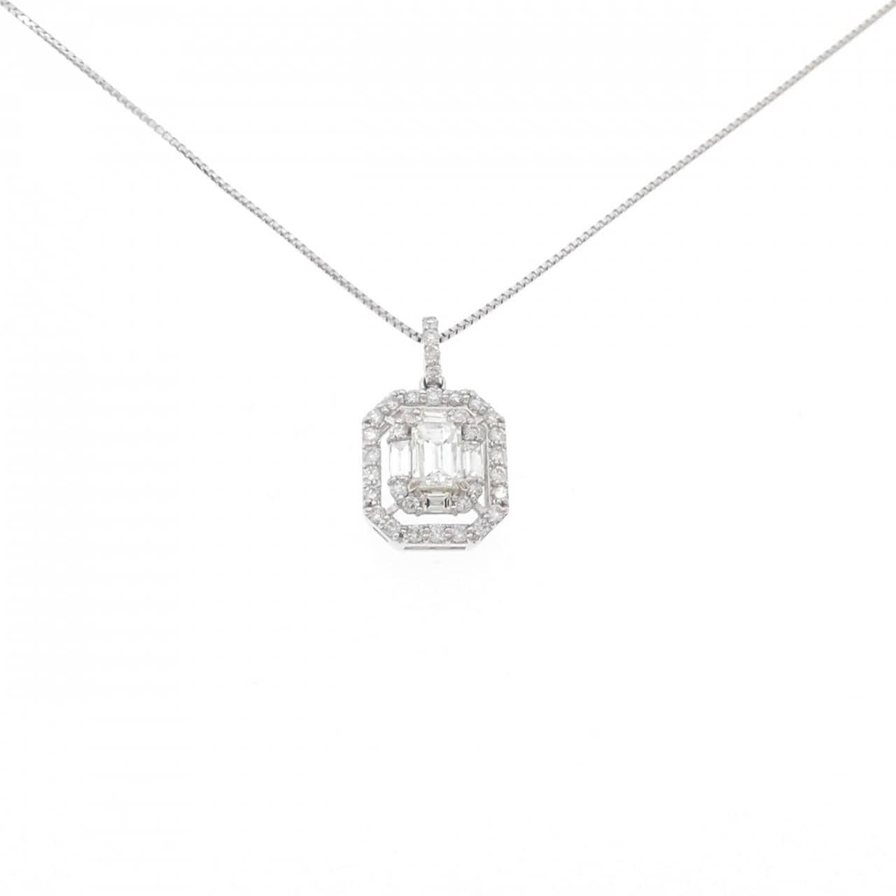 [新品] PT900/PT850钻石项链 0.50CT