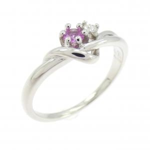 PT900 サファイヤ リング 0.09CT