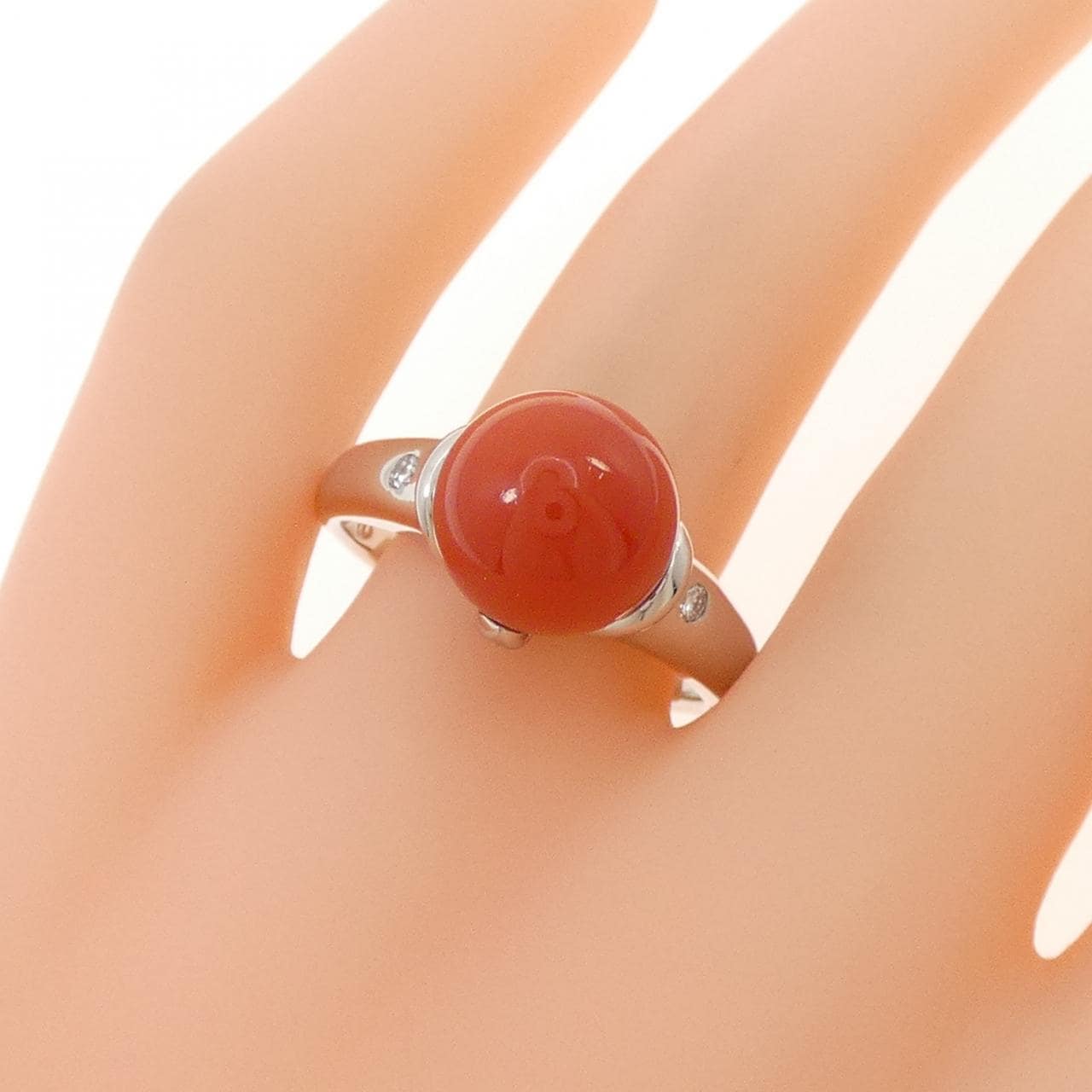 PT900 サンゴ リング 10.1mm