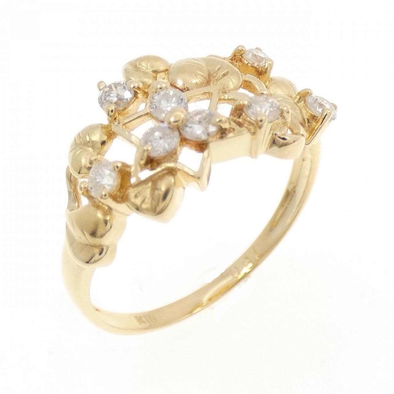 K18YG ダイヤモンド リング 0.31CT