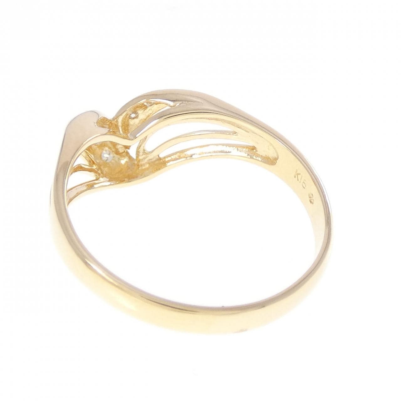 K18YG ダイヤモンド リング 0.05CT