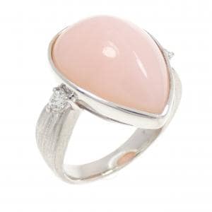 K18WG ピンクオパール リング 5.82CT