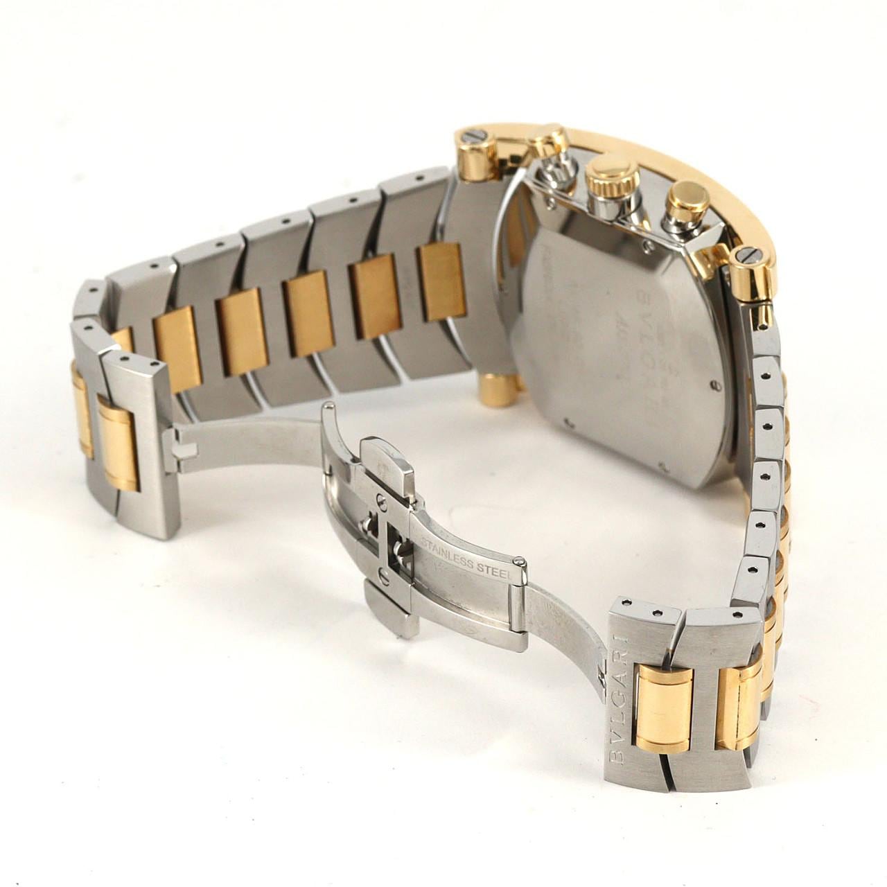 【ノーメンテナンス特価】ブルガリ アショーマクロノグラフ YGコンビ AA48SGCH/AA48C6SGDCH SSxYG 自動巻