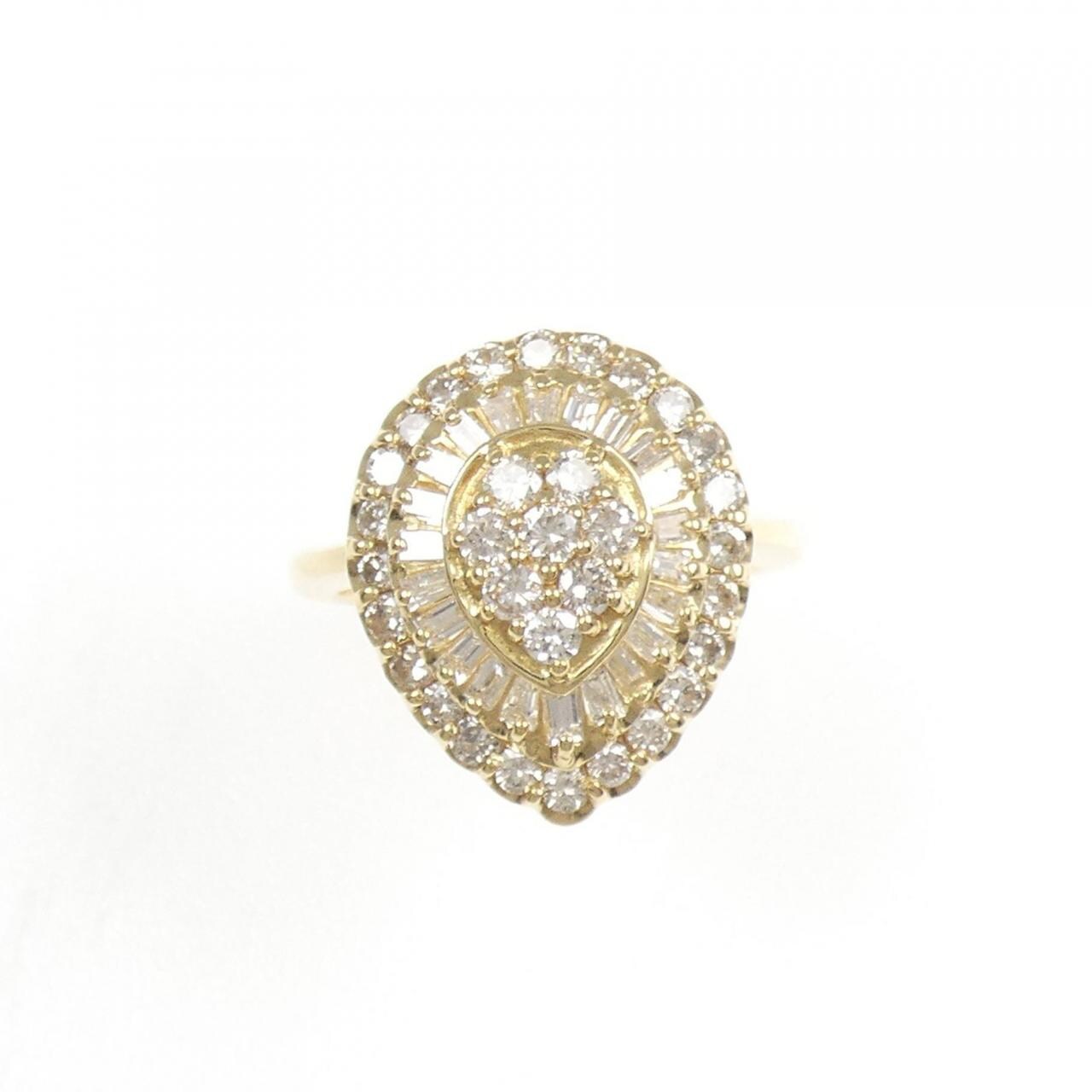 K18YG ダイヤモンド リング 1.30CT